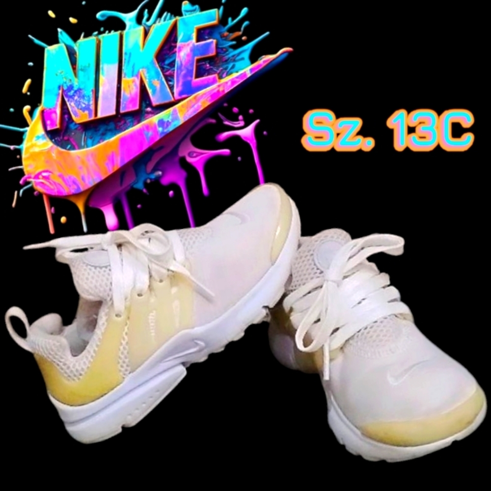 GUC Nike Air Prestos Triple White Sz. 13C